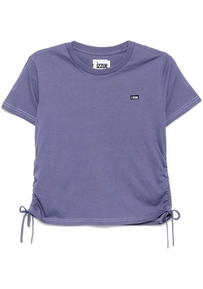 izzue logo-patch T-shirt - Purple