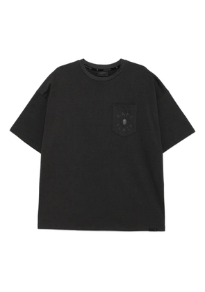 A BATHING APE® logo-embroidered T-shirt - Grey