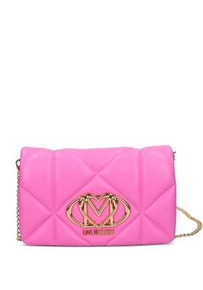 Love Moschino quilted satchel bag - Pink