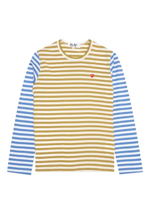 Comme Des Garçons Play striped long-sleeve T-shirt - Green