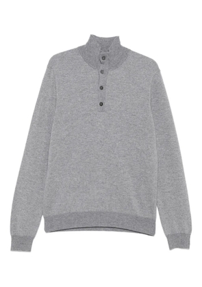 Corneliani button-fastening sweater - Grey