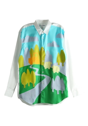 Comme Des Garçons Shirt striped shirt - White