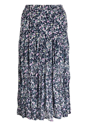 b+ab floral-print pleated skirt - Pink