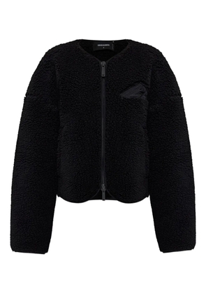 DSQUARED2 embroidered fleece jacket - Black