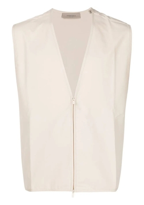 FEAR OF GOD ESSENTIALS Barn zip-up vest - Neutrals