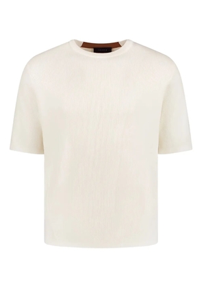 Sease Waffle short-sleeve T-shirt - White