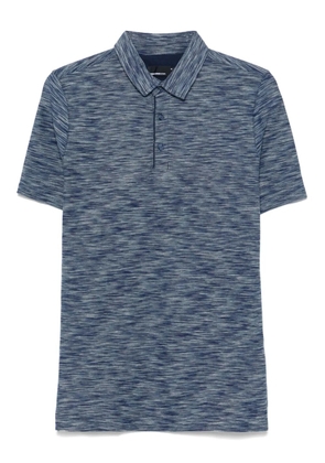 REMUS UOMO mélange-effect polo shirt - Blue