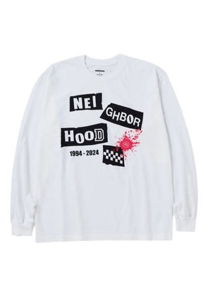 Neighborhood graphic-print long-sleeve T-shirt - White