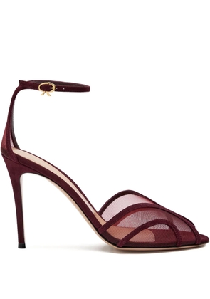 Gianvito Rossi 95mm peep-toe sandals - Red