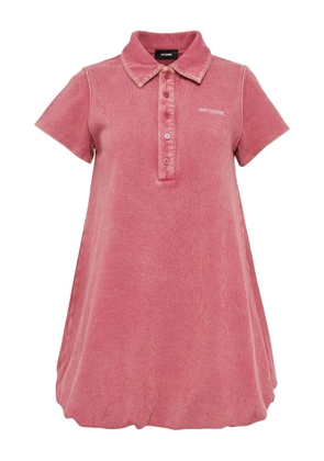 We11done Bubble Polo mini dress - Red