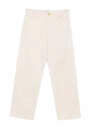 TOTEME organic cotton trousers - Neutrals
