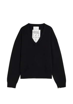 extreme cashmere 457 Jack V-neck sweater - Black