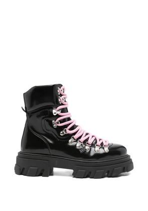 GANNI chunky-sole combat boots - Black