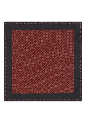 Brunello Cucinelli geometric-print pocket square - Red