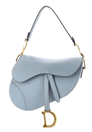 Christian Dior Pre-Owned Saddle Handbag Leather Medium shoulder bag - Blue