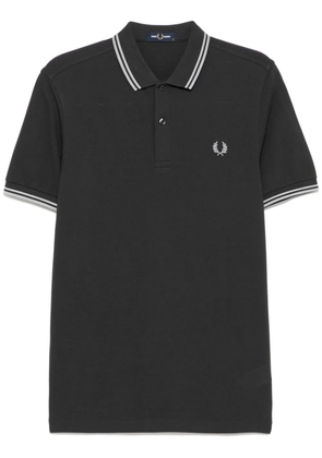 Fred Perry logo-embroidered polo shirt - Grey