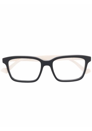 Gucci Eyewear rectangle-frame clear glasses - Neutrals