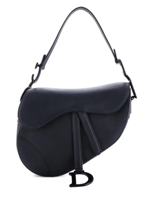 Christian Dior Pre-Owned Ultra Matte Saddle Handbag Leather Medium shoulder bag - Black