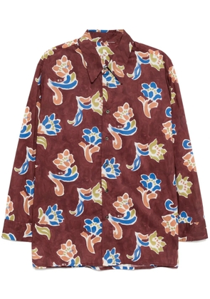 CROQUIS flower-print shirt - Purple