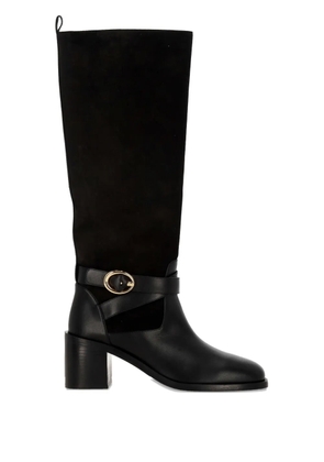 Stuart Weitzman buckle-detail leather boots - Black