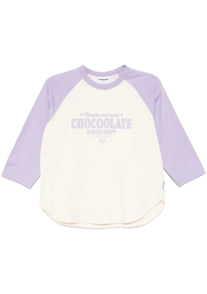 CHOCOOLATE logo-print T-shirt - PPL