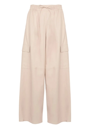 Yves Salomon leather trousers - Neutrals