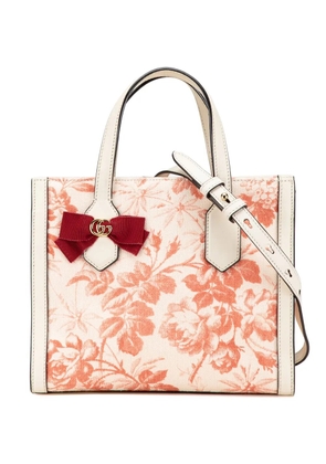 Gucci Pre-Owned 2000-2015 GG Ribbon Herbarium satchel - Pink