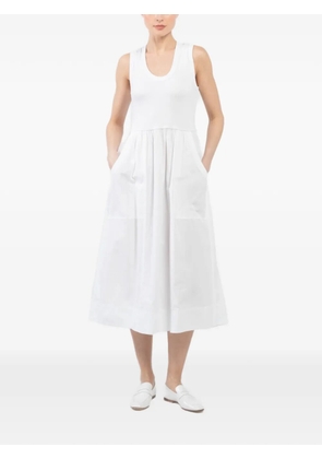 Pharaoh Jaclyn scoop neck pockets dress - White