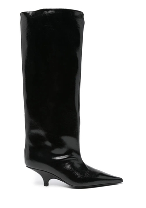 TOTEME 55mm The Wedge-Heel boots - Black