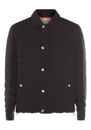 Brunello Cucinelli buttoned padded jacket - Blue