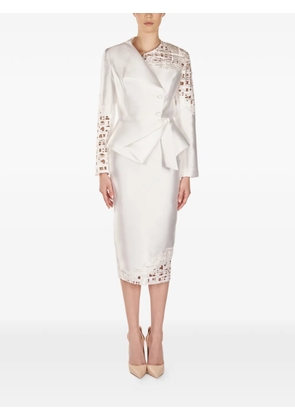 ARAFTU cut-out one-button suit - White