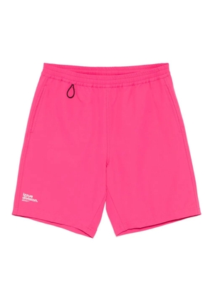 izzue logo-printed shorts - Pink