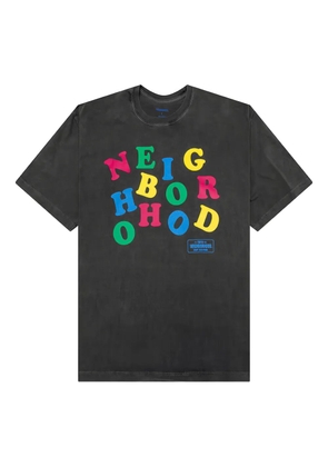Neighborhood logo-print T-shirt - Black