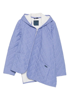 Comme Des Garçons Shirt striped quilted jacket - Blue