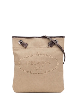 Prada Pre-Owned 2013-2025 Canvas Canapa Logo crossbody bag - Brown