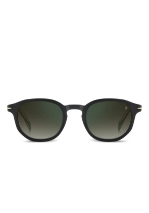 DAVID BECKHAM EYEWEAR matte round sunglasses - Black