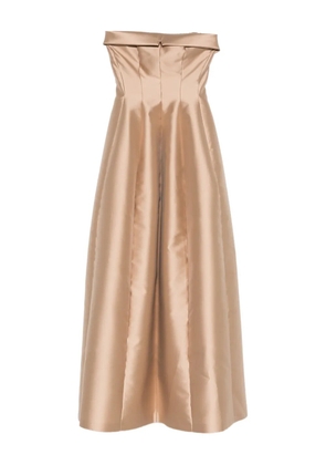 Alberta Ferretti strapless gown - Neutrals
