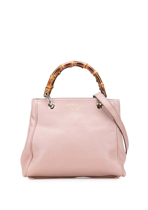 Gucci Pre-Owned 2000-2015 Small Calfskin Bamboo Shopper satchel - Pink