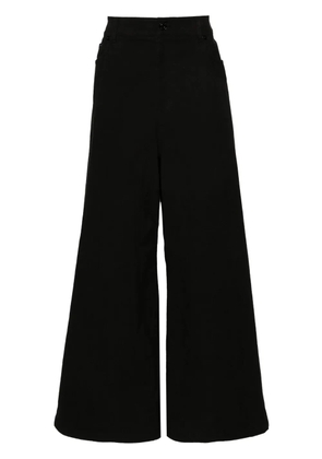 Juun.J waist-straps wide-leg trousers - Black