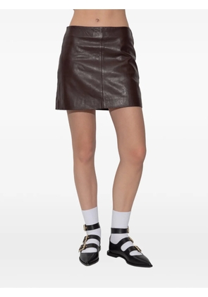 AllSaints panelled mini skirt - Brown