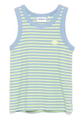 CHOCOOLATE striped tank top - Blue
