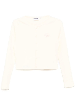 CHOCOOLATE logo-embroidered top - White