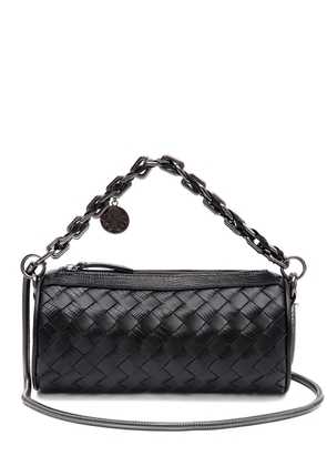 Isla leather shoulder bag - Black