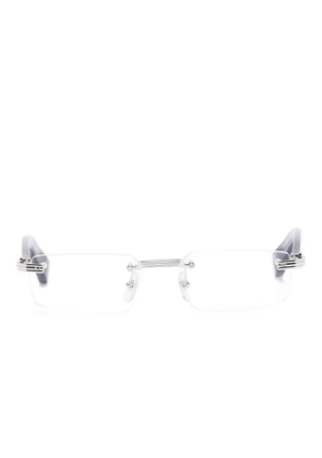 Cartier Eyewear rectangle-frame glasses - White