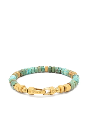 Nialaya Jewelry hexagon beaded bracelet - Blue