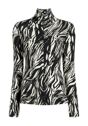 Proenza Schouler White Label Audrey marble-print top - Black