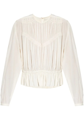 ISABEL MARANT Gelina gathered blouse - Neutrals