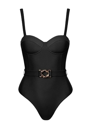 SOFIA ERHAN Olivia belted sleeveless swimsuit - Black
