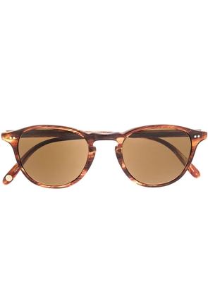Garrett Leight Hampton round-frame sunglasses - Brown
