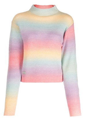 izzue logo-patch striped jumper - Multicolour